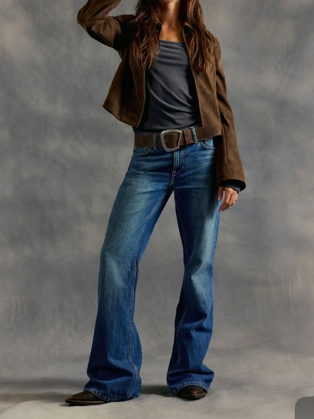 We the free west coast relaxed flare jean